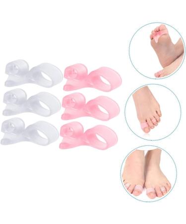 FOMIYES Double Hole Toe Splitter Hammer Straightener & Pedicure Tools - 12pcs | Bunion Orthopedic Toe Separator & Foot Valgus Protector - 5.6x2cm - Buy Online on SooperMarket.com