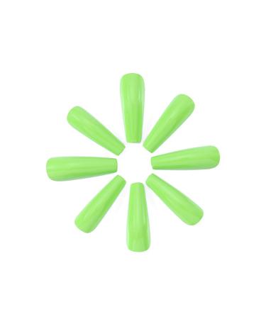 Brishow Light Green Artificial Long False Acrylic Nails - 24pcs Full Cover Press-On Nails for Women & Girls - Buy Online on SooperMarket.com