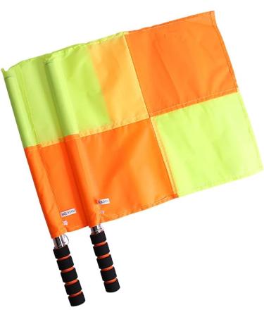 2Pcs Water Proof Linesman Referee Flags for Soccer Football Match with Storage Bag - 13.78'' x 13.78 - Buy Online on SooperMarket.com