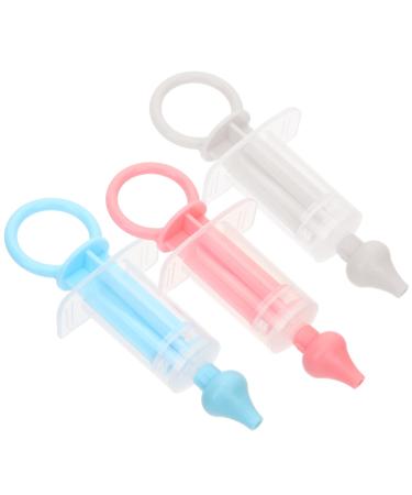 Kisangel 3pcs Sinus Toddler Qucik Baby Syringe Irrigator Nasal Newborn for Rinsing Aspirator Nose Portable Tool Silicone Kids System Toddlers Infant Rinse Sucker and Infants Cleaner