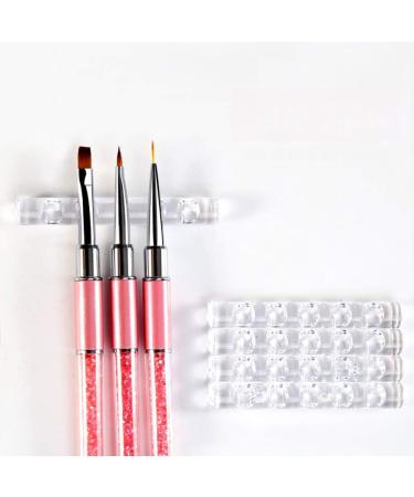 Transparent Nail Art Brush Holder & Acrylic Tool - 5 Gel Nail Accessories | New & Popular - Buy Online on SooperMarket.com