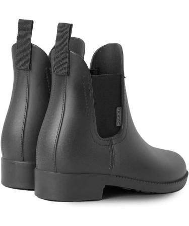 HORZE Women's Riding Boots Bonn - Waterproof Rubber Paddock & Stable Shoes | Size 41 EU - Black - International Shipping Available - Buy Online on SooperMarket.com
