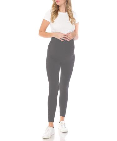 SHADOW DANCE UK Maternity Over Bump Leggings - 10 Light Grey | Pregnancy Baby Tights Support - Buy Online on SooperMarket.com