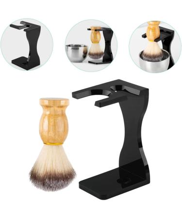 Premium 1 Set Shaving Kit | Shaving Brush Rack & Cream Holder for Men | Multifunctional Acrylic Shaving Tool - Buy Online on SooperMarket.com