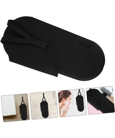 Mikinona 2pcs Black Storage Bag Hair Curler Pouch Hair Iron Silicone Bag Hair Rollers 29.50X13.50X2.00CM Black - Buy Online on SooperMarket.com