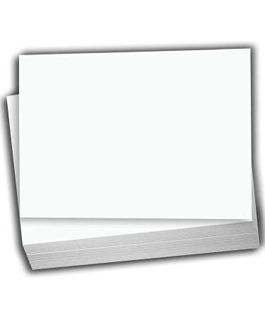 Hamilco White Cardstock Thick Paper - 5 x 7 Blank Heavy Weight 120 lb Cover Card Stock - 100 Pack 5 x 7
