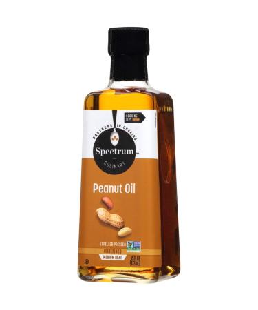 Spectrum Unrefined Peanut Oil 16 oz - 100% Pure and Natural - Buy Online on SooperMarket.com