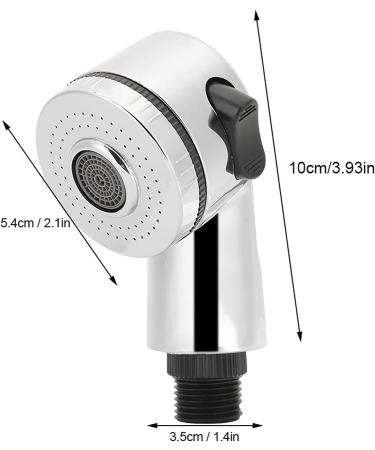 Handheld Hair Salon Shampoo Basin Faucet Hair Salon Shampoo Adapter Shower Head Accessory Hair Washing Sprayer Head for Shampoo Bed Chairs (Side Switch Type) - Buy Online on SooperMarket.com
