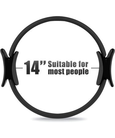 RitFit Pilates Ring - 14 Inch Magic Fitness Circle for Toning Inner & Outer Thighs  Bonus Workout Guide Included BlackN - Buy Online on SooperMarket.com