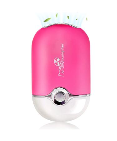 GreenLife  USB Rechargeable Portable Mini Fan Cooling Fan Bladeless Handheld Eyelash dryer Mini Handheld Fan Air Conditioning Blower for Eyelash Extension eyelash extension kit Pink