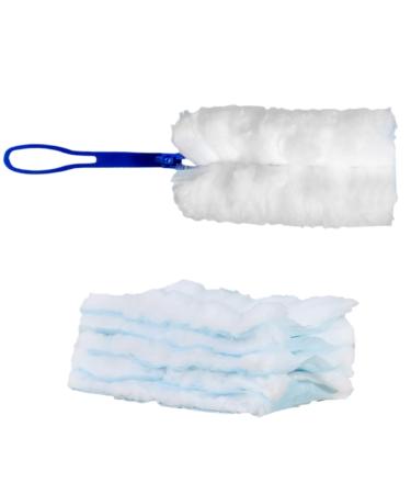 30Pcs Duster Refills with 1 Short Handle Disposable Cobweb Duster Heads Static Dust Removal Dusting Tools Hand Dusters for Cleaning Furniture Blinds Ceiling Fans Dusters for Cleaning Cobweb