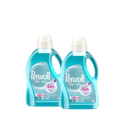 Perwoll Renew Refresh liquid detergent (2x25 washes) hygiene detergent for white and colored laundry with odor-neutralizing formula for intensive fresh 1.38 l (2 pack)