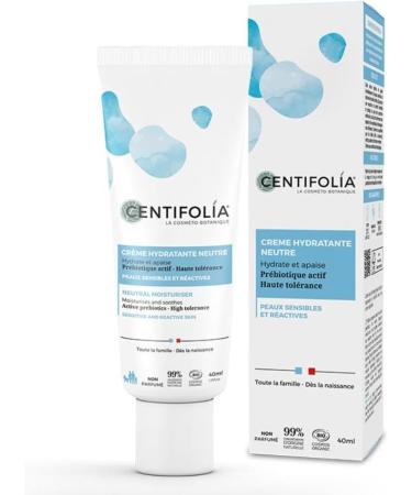 CENTIFOLIA | Neutral Micellar Water 500ml + Neutral Moisturizing Cream 40ml | Perfectly removes makeup | Immediately soothes sensitive skin | Unscented | Made in France | Organic & Vegan - Buy Online on SooperMarket.com
