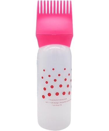 Shenrongtong Scalp Applicator Comb | Bottle Applicator Brush Hair Oiling Applicator Bottle Hair Dye Brush Bottle Lightweight Oil Bottle Applicator Brush for Hair Dyeing Scalp Red - Buy Online on SooperMarket.com