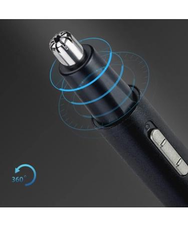 Buy 2 in 1 USB Rechargeable Nose Hair Trimmer - Waterproof Dual Edge Blades for Men & Women - Perfect for Home & Travel - Buy Online on SooperMarket.com