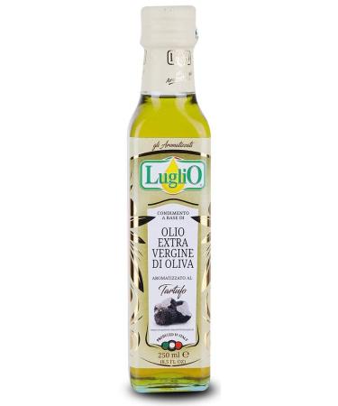 Olio Luglio - Black Truffle Olive Oil (250 ml) | Extra Virgin Olive Oil | Black Truffle Essence | Cold Pressed | Glass Bottle (250 ml) B. Black Truffle Essence - 250ml