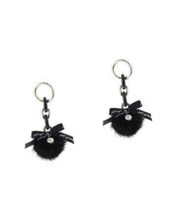 ABOOFAN 2 Pcs Fur Ball Keychain Wallet Key Chain Women Unique Suitcase Pendant Korean Version Bag Pendant