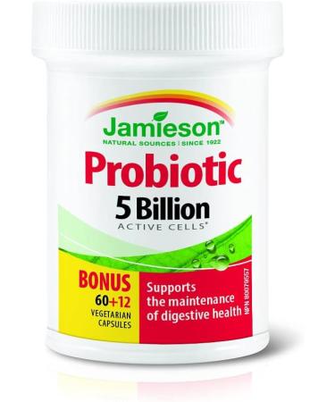 Jamieson Probiotics 5 Billion Active Cells - Regular Strength & Omega-3 Select 1 000 mg 5 Billion+ Omega-3 200 Count (Pack of 1) - Buy Online on SooperMarket.com