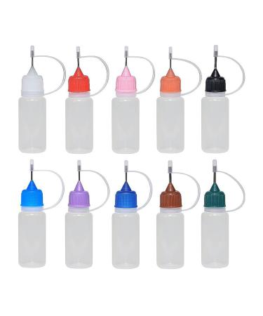 Dajidafu Oil Dropper Bottle with Steel Needle DIY Crafts Drip Storage Essential Dispenser Accessory Professional Random Color