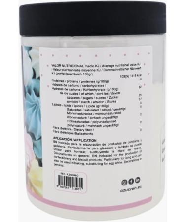 Azucren Meringue Powder for Making Meringues Pavlova and American Buttercream. The Powder is Ready to Use Just add Water (1:3) and sugar if desired. 113 g. - Buy Online on SooperMarket.com