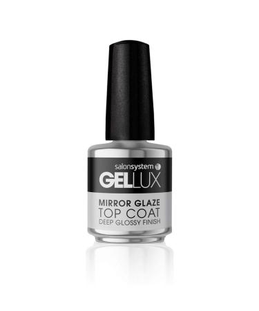 Salon System Gellux Mirror Glaze Top Coat Deep Glossy Finish