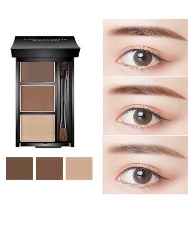 3-Color Eyebrow Palette: Professional Eye Makeup & Filler - Buy Online on SooperMarket.com