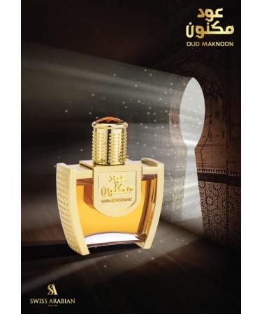 Swiss Arabian Oud Maknoon - Luxury Products From Dubai - Long Lasting Addictive Personal EDP Spray Fragrance - Seductive Signature Aroma - 1.5 Oz - Buy Online on SooperMarket.com