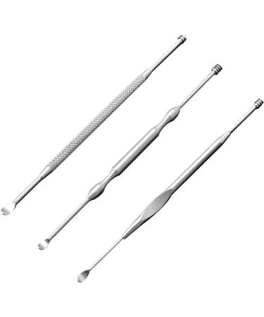 Geuxe Stainless steel ear picking wax remover curette cleaner ear care tool earpick (type 1) silver - Buy Online on SooperMarket.com