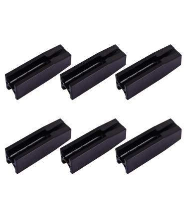 6 Pieces Eyebrow Sharpener Eyebrow Pencil Sharpener 2 in 1 Makeup Sharpener Eyebrow Pencil Shaper Lip Liner Sharpener Microblading Pencil Sharpener Eyeliner Sharpener Black