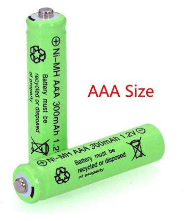 20 Packs 1.2V AAA 300mAh Ni-MH Rechargeable Batteries for Solar Lights Outdoor Garden Solar Light Lamp - Buy Online on SooperMarket.com