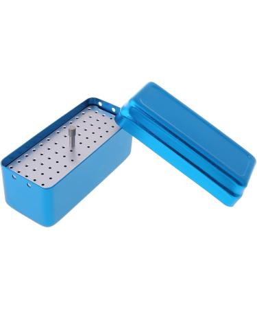 Klova Dental Bur Box - 72 Hole Aluminum Autoclave Sterilization Housing for Dental Tools & Oral Care - Silver - Buy Online on SooperMarket.com