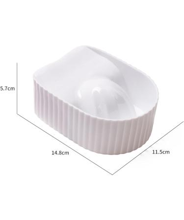 kawehiop Nail Soaking Bowl Manicure SPA Tool for Home Salon Acrylic Remover Durable and Easy to Clean White 14.8x11.5x5.7cm 1Set 1Set White 14.8x11.5x5.7cm - Buy Online on SooperMarket.com