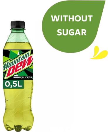 Mountain Dew Without Sugar 500 ml x 12 bottles Lime 500 ml (Pack of 12) - Buy Online on SooperMarket.com