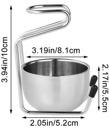Vepoty 2-in-1 Stainless Steel Shaving Mug & Brush Stand Holder | Premium Grooming Tool for a Perfect Shave - International Shipping Available - Buy Online on SooperMarket.com