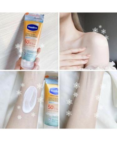 Vaseline Healthy Bright Daily Sun Serum SPF50+ PA++++ | Nourishing & Brightening with Vitamin B3 C & E - 170ml - Buy Online on SooperMarket.com