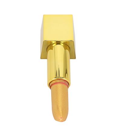 Naroote Gold Lipstick Gold Lip Gloss Waterproof Long Lasting High Pigments Lip Makeup Cosmetic Golden Lipstick Glitter Lipstick for Women 3.5g (01) 1 Count (Pack of 1)