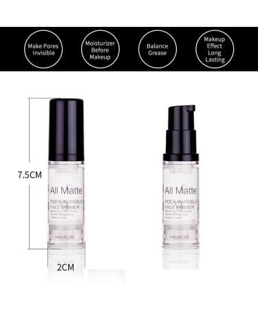 All Matte Pore Invisible Face Primer 6ML Long Lasting Hydrating Smoothing Isolated Moisturizing Oil Free Pro Makeup Primer Make Up Base Face Foundation Primer for All Skin Types - Buy Online on SooperMarket.com