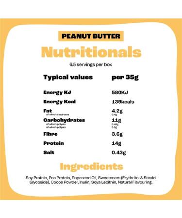 Surreal Peanut - High Protein Cereal - Low Sugar- Healthy Plant Based Cereal - High in Fibre - Low Carb - Gluten Free - Vegan - 13g of Protein 0g of Sugar - 240g per Box - 4 Pack (4 x Peanut) - Buy Online on SooperMarket.com