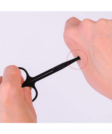 TEMKIN Nose Hair Trimmer - Stainless Steel Scissors for Nose Eyebrow & Eyelash Grooming | Manual Round Trimming Tool for Precision Care - Buy Online on SooperMarket.com