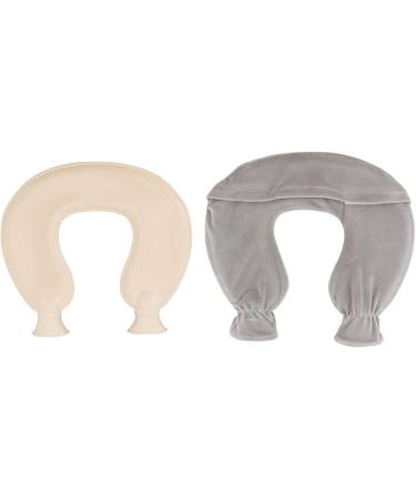 LBEC 1L Hot Water Bottle - Explosion-Proof U-Shaped Soft Cover for Pain Relief - Gray - Buy Online on SooperMarket.com