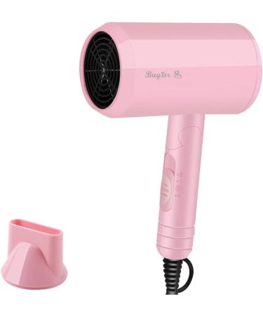 Buyter Blue-Ray Folding Compact Travel Blow Dryer Professional Salon Ionic Low Noise Hair Dryer 3 Heat Settings (White) - Buy Online on SooperMarket.com