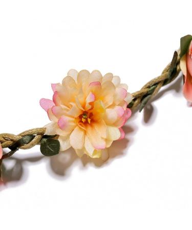 Flower Crown Headbands for Women Girls - Bridal Bridesmaid Fairy Headpiece (4 Pack) - Buy Online on SooperMarket.com