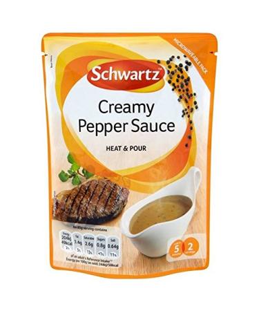 Schwartz Creamy Peppercorn Sauce Heat & Pour 170g (Pack of 2)