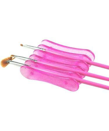 Bluelans Makeup Nail Art Design Craft Acrylic UV Gel Brush Pen Rest Holder Stand Plastic (Random Colour) - Buy Online on SooperMarket.com