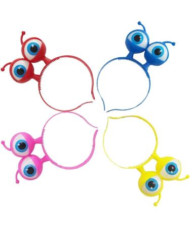 STOBOK 4pcs LED Light Up Eyeball Headbands - Alien Eyes Halloween & Christmas Party Favors - Random Color - Buy Online on SooperMarket.com