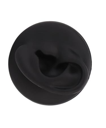 Kadimendium Simulation Ear Display Model Multi Functional Soft Teaching Tool Artificial Left Ear Model Professional Structure Black with Round Base for Wearing - Buy Online on SooperMarket.com
