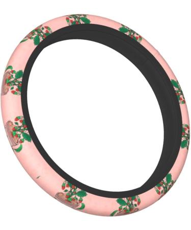 Yyhhaofa Neoprene Steering Wheel Cover - Durable Slip Resistant Easy to Install - Fits Most Cars Suvs Sunflower Seeds and Strawberries Printing - Buy Online on SooperMarket.com