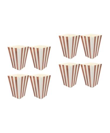 HOMSFOU 96 Pcs Paper Popcorn Boxes Popcorn Holder Bags Party Popcorn Containers Mini Popcorn Boxes Chicken Popcorn Box Disposable Size 4x2pcs As Shownx2pcs