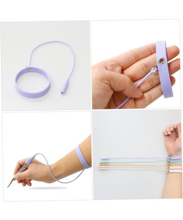 BELLIFFY Tweezers Silicone Bracelet Lash Tweezers Bracelet Lash Tweezer Wristband Professional Tweezers Useful Lash Tweezer Makeup Lash Applicator Pro Tools Eyelash Tools Purple - Buy Online on SooperMarket.com