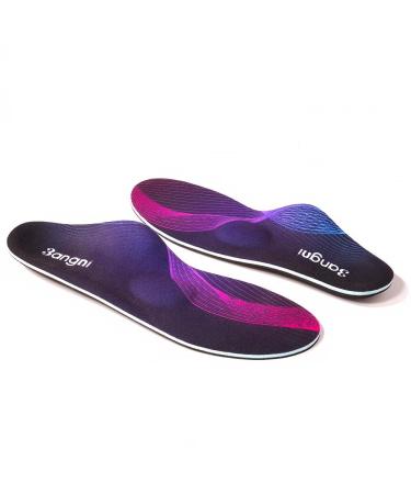 3angni orthopedic insoles flat foot deposits shoe insoles orthopedic heel spur Inlocks Senkproggefuß Plantar fasciitis convenient foot vaults for women and men orthopedic insole EU (47-48) 305mm 1007-black